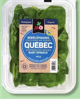 IGA ORGANIC GREENHOUSE BABY SPINACH offer