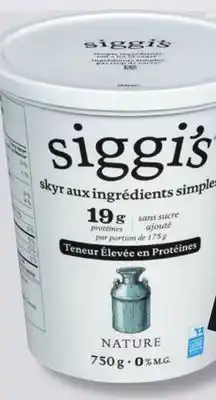 IGA SIGGI'S YOGURT offer