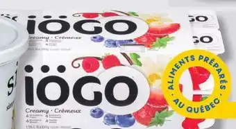 IGA IÖGO YOGURT offer