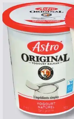 IGA ASTRO ORIGINAL YOGURT offer