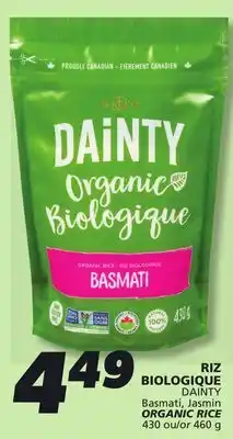 IGA DAINTY ORGANIC RICE offer