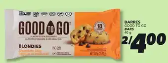 IGA GOOD TO GO BARS offer