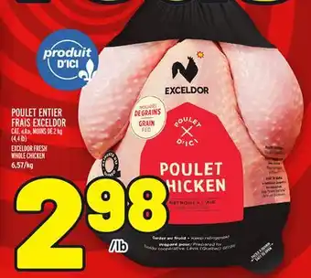 Metro POULET ENTIER FRAIS EXCELDOR | EXCELDOR FRESH WHOLE CHICKEN offer