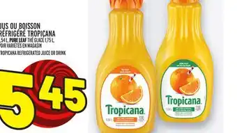 Metro JUS OU BOISSON RÉFRIGÉRÉ TROPICANA | TROPICANA REFRIGERATED JUICE OR DRINK offer