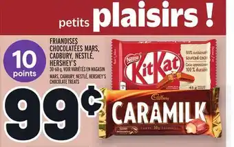 Metro FRIANDISES CHOCOLATÉES MARS, CADBURY, NESTLÉ, HERSHEY'S | MARS, CADBURY, NESTLÉ, HERSHEY'S CHOCOLATE TREATS offer