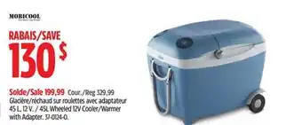 Canadian Tire Mobicool 45L Wheeled 12V Cooler/Warmer with Adapter offer