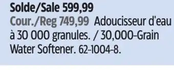 Canadian Tire Whirlpool 30,000-Grain Water Softener offer