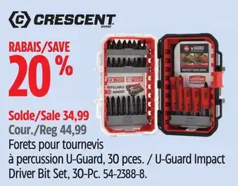 Canadian Tire Crescent U-Guard Impact Driver Bit Set, 30-Pc offer