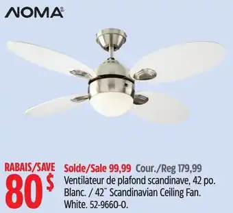 Canadian Tire NOMA 42˝ Scandinavian Ceiling Fan offer