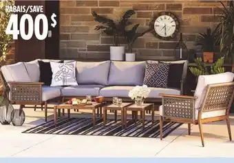 Canadian Tire CANVAS Baffin Conversation Sectional Set offer