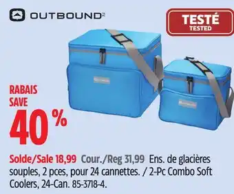 Canadian Tire Outbound 2-Pc Combo Soft Coolers, 24-Can offer