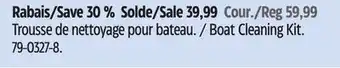 Canadian Tire Invincible Boat Cleaning Kit offer