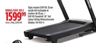 Canadian Tire Nordic Track EXP 10i Treadmill offer