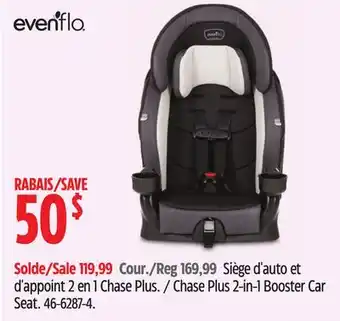 Canadian Tire Evenflo Chase Plus 2-in-1 Booster Car Seat offer