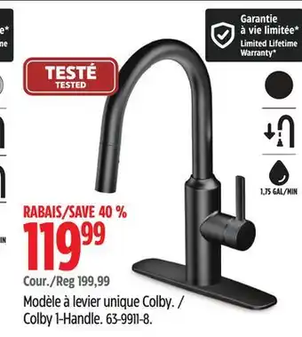 Canadian Tire DANZE Colby 1-Handle offer