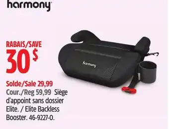 Canadian Tire Harmony Elite Backless Booster offer