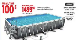Canadian Tire Coleman Rectangular Pool offer