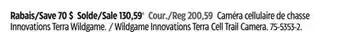 Canadian Tire Wildgame Innovations Terra Cell Trail Camera offer