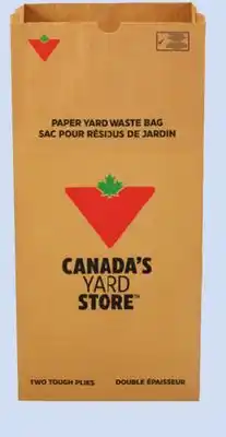 Canadian Tire Yard Waste 2-Ply Paper Bags, 20-Pack offer