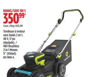 Canadian Tire Yardworks 48V Brushless 2-in-1 Mower, 17˝ (Kitted) offer