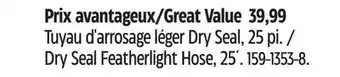Canadian Tire Yardworks Dry Seal Featherlight Hose, 25´ offer