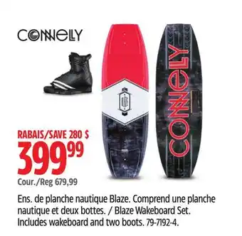 Canadian Tire Connelly Blaze Wakeboard Set offer