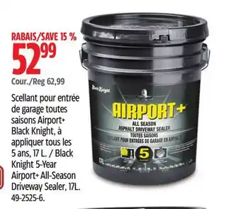 Canadian Tire Black Knight 5-Year Airport+ All-Season Driveway Sealer, 17L offer