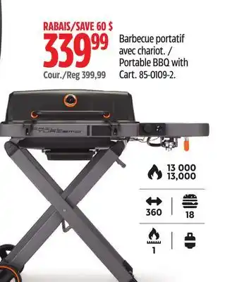 Canadian Tire Master Chef Portable BBQ with Cart offer