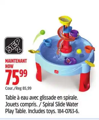Canadian Tire Step2 Spiral Slide Water Play Table offer