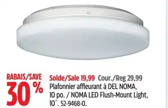 Canadian Tire NOMA LED Flush-Mount Light, 10˝ offer