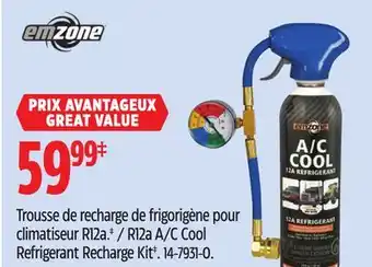Canadian Tire Emzone R12a A/C Cool Refrigerant Recharge Kit‡ offer