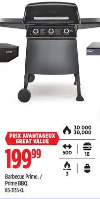 Canadian Tire Master Chef Prime BBQ offer