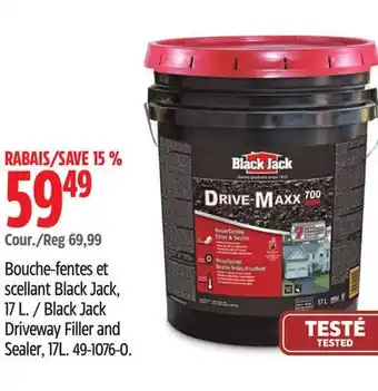 Canadian Tire Black Jack Driveway Filler and Sealer, 17L offer