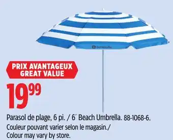 Canadian Tire Outbound 6´ Beach Umbrella offer