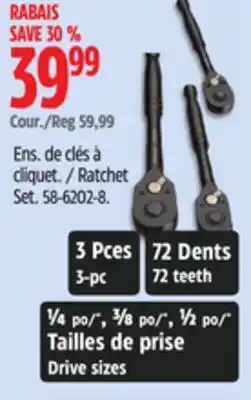 Canadian Tire Stanley Ratchet Set offer
