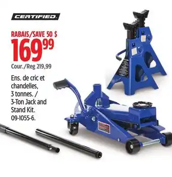 Canadian Tire Certified 3-Ton Jack and Stand Kit offer