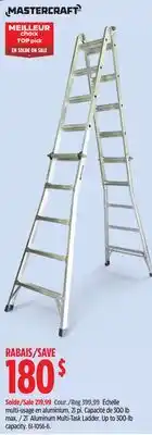 Canadian Tire Mastercraft 21´ Aluminum Multi-Task Ladder offer