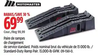 Canadian Tire MotoMaster Standard-Duty Ramp Pair offer