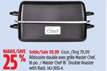 Canadian Tire Master Chef 16 Double Roaster with Rack offer