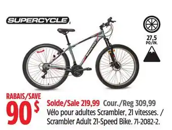 Canadian Tire Supercycle Scrambler Adult 21-Speed Bike offer