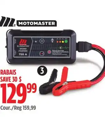 Canadian Tire MotoMaster Eliminator 750A Lithium Jump Starter offer