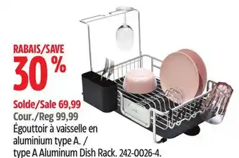 Canadian Tire type A Aluminum Dish Rack offer
