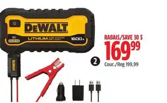 Canadian Tire DEWALT 1600A Lithium Jump Starter offer