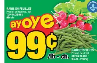 Super C HARICOTS VERTS | GREEN BEANS offer