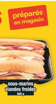 Super C sous-marins viandes froides offer