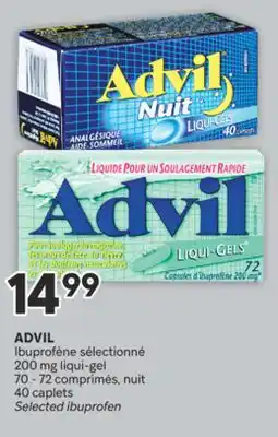 Brunet ADVIL Ibuprofène sélectionné 200 mg liqui-gel offer