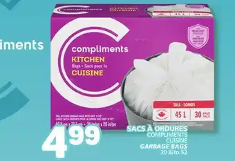Marché Bonichoix COMPLIMENTS GARBAGE BAGS offer