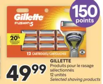 Brunet GILLETTE Produits pour le rasage sélectionnés offer