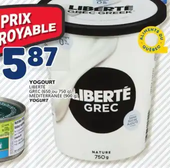 Marché Bonichoix LIBERTÉ YOGURT offer