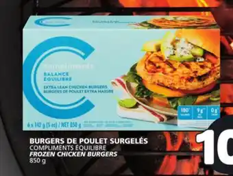 Marché Bonichoix COMPLIMENTS FROZEN CHICKEN BURGERS offer